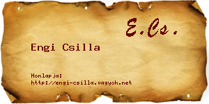 Engi Csilla névjegykártya